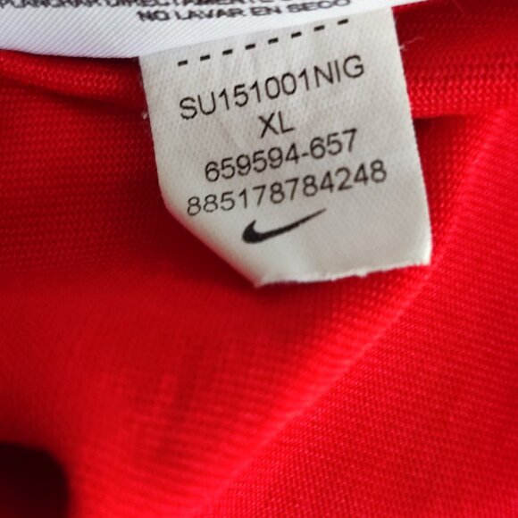 Nike Tee athletic cut dri-fit men's size XL red with graphic design - Picture 6 of 9